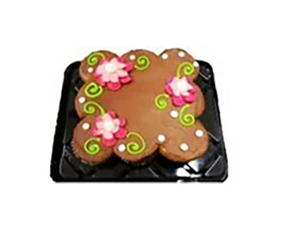 9 Ct Floral Cupcake Cake - Image 1