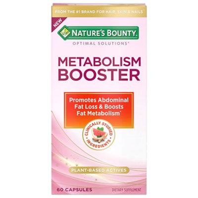 Natures Bounty Optimal Solutions Metabolism Booster Capsules 60 Ct - 60 CT - Image 3