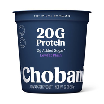 Chobani 20g Protein Lowfat Greek Yogurt Plain 32oz - 32 OZ - Image 1