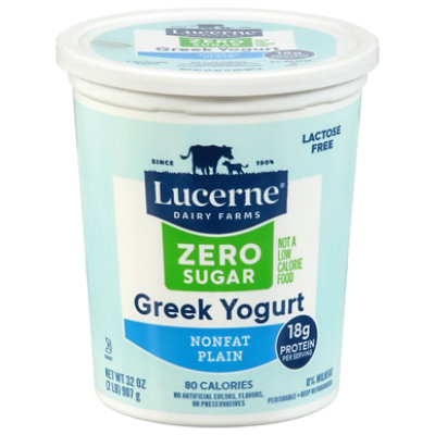 Lucerne Yogurt Greek Plain Zero Sugar 32 Oz - 32 OZ - Image 2
