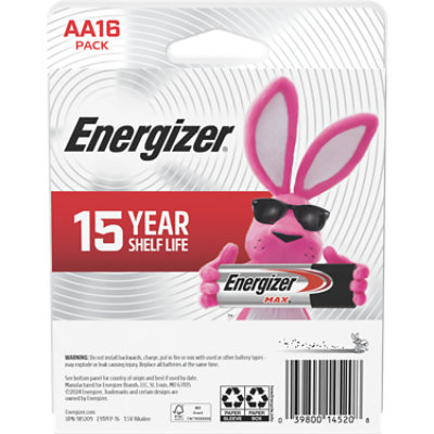 Energizer Max Alkaline Aa Batteries 16 Pack - 16 CT - Image 2