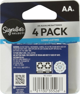 Signature Select Batteries Aa 4 Ct - 4 CT - Image 3