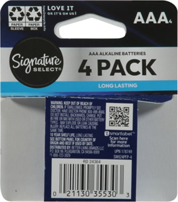 Signature Select Batteries Aaa 4 Ct - 4 CT - Image 3