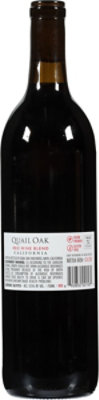 Quail Oak Red Blend Wine - 750 ML - Image 4