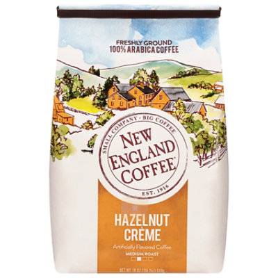 18oz New England Coffee Hazelnut Creme Ground - 18 OZ - Image 1