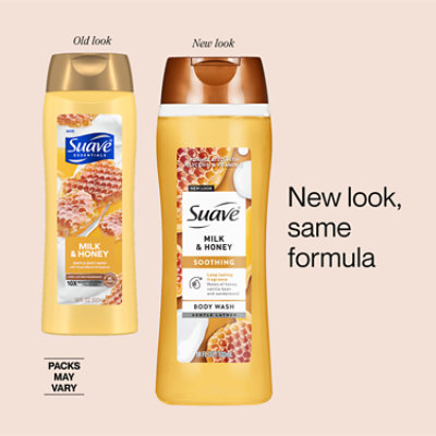 Suave Milk & Honey With Glycerin & Vitamin E Moisturizing Body Wash - 18 Fl. Oz. - Image 4