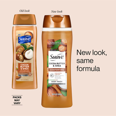 Suave Cocoa Butter  Shea With Glycerin & Vitamin E Moisturizing Body Wash - 18 Fl. OZ. - Image 4