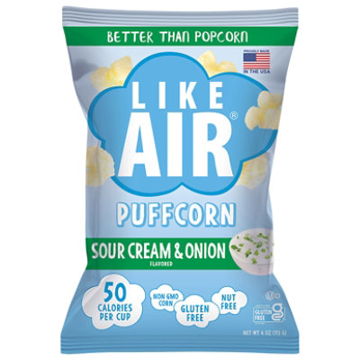 Like Air Puffcorn Sour Cream & Onion 4oz - 4 OZ - Image 2