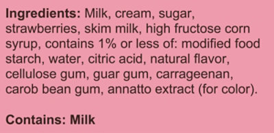 Blue Bell Strawberries & Homemade Vanilla Ice Cream - Half Gallon - HG - Image 7