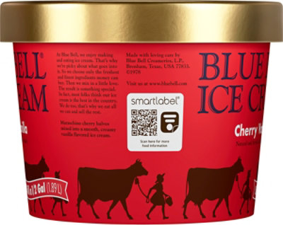 Blue Bell Cherry Vanilla Ice Cream - Half Gallon - HG - Image 5