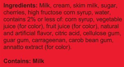 Blue Bell Cherry Vanilla Ice Cream - Half Gallon - HG - Image 7