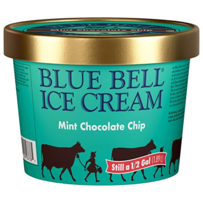 Blue Bell Mint Chocolate Chip Ice Cream - Half Gallon - HG - Image 1