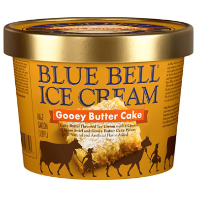 Blue Bell Gooey Butter Cake Ice Cream - Half Gallon - HG - Image 1