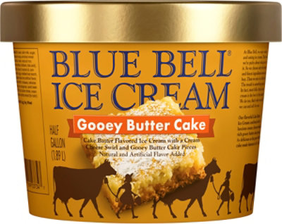 Blue Bell Gooey Butter Cake Ice Cream - Half Gallon - HG - Image 5