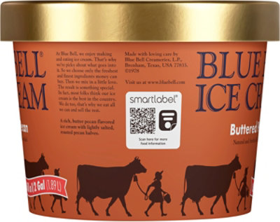 Blue Bell Buttered Pecan Ice Cream - Half Gallon - HG - Image 5