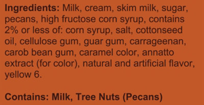 Blue Bell Buttered Pecan Ice Cream - Half Gallon - HG - Image 7