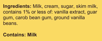 Blue Bell Natural Vanilla Bean Ice Cream - Half Gallon - HG - Image 7