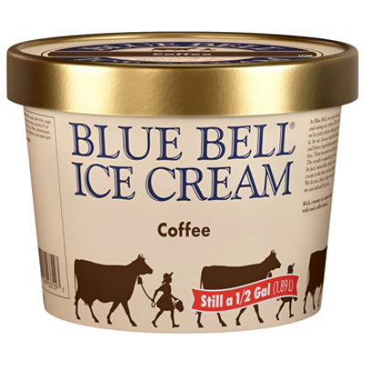 Blue Bell Coffee Ice Cream - Half Gallon - HG - Image 1