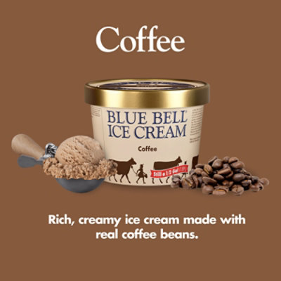Blue Bell Coffee Ice Cream - Half Gallon - HG - Image 2