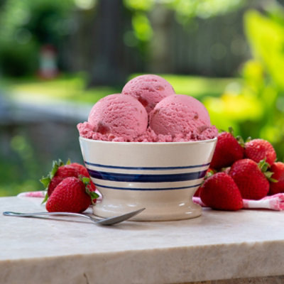 Blue Bell Strawberry Ice Cream - Half Gallon - HG - Image 4