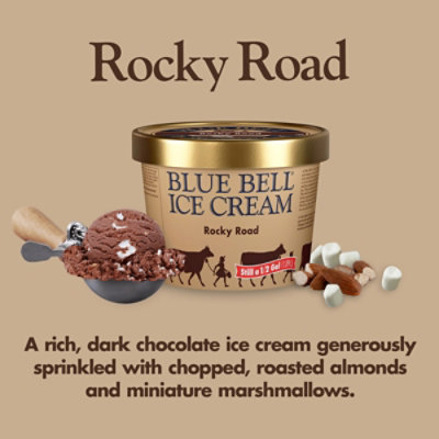 Blue Bell Rocky Road Ice Cream - Half Gallon - HG - Image 2