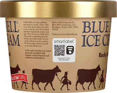 Blue Bell Rocky Road Ice Cream - Half Gallon - HG - Image 5