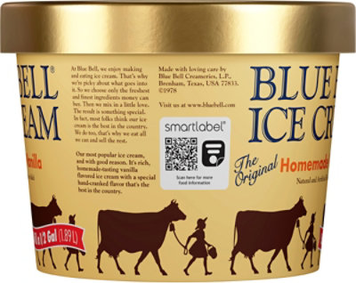 Blue Bell Homemade Vanilla Ice Cream - Half Gallon - HG - Image 5