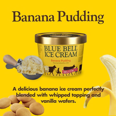 Blue Bell Banana Pudding Ice Cream - Half Gallon - HG - Image 2