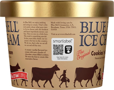 Blue Bell Cookies 'n Cream Ice Cream - Half Gallon - HG - Image 5