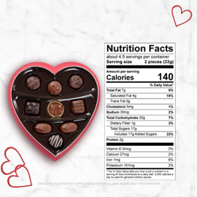 Russell Stover Astd Chocolate Gold Heart - 5.1 OZ - Image 3