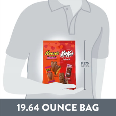Reese's And Kit Kat Assorted Milk Chocolate Valentine's Candy Bag - 19.64 Oz - Image 5