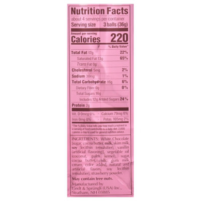 Valentine Lindor Strawberry Cream Bag - 5.1 OZ - Image 4