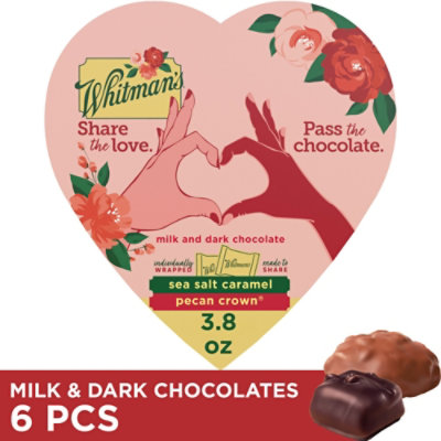 Whitman Astd Wrp Chocolate Heart - 3.8 OZ - Image 1