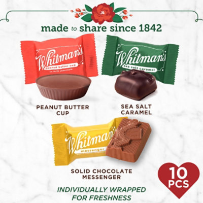 Whitman Astd Wrp Chocolate Heart Tin - 6.2 OZ - Image 2