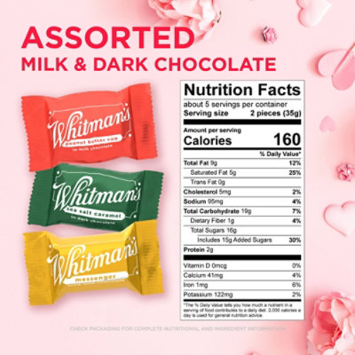 Whitman Astd Wrp Chocolate Heart Tin - 6.2 OZ - Image 3