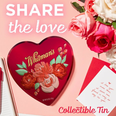 Whitman Astd Wrp Chocolate Heart Tin - 6.2 OZ - Image 5
