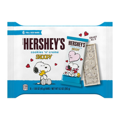 Hershey's Cookies 'N' Creme Snoopy And Friends Candy Bars - 6-1.55 Oz - Image 1