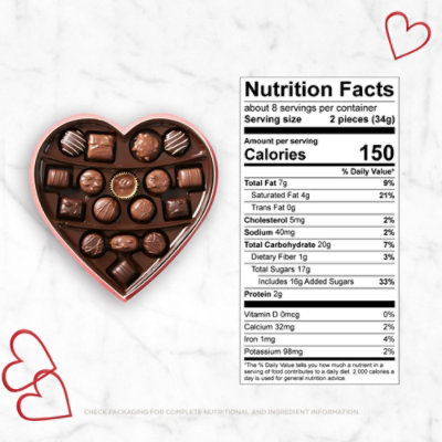 Russell Stover All Milk Astd Chocolate Heart - 10 OZ - Image 3