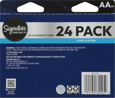 Signature Select Batteries Aa 24 Ct - 24 CT - Image 3