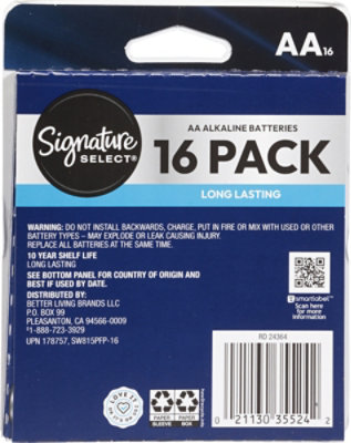 Signature Select Batteries Aa 16 Ct - 16 CT - Image 3