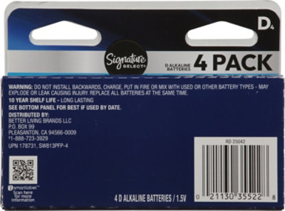 Signature Select Batteries D 4 Ct - 4 CT - Image 3