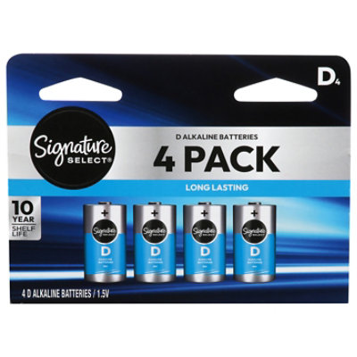 Signature Select Batteries D 4 Ct - 4 CT - Image 1