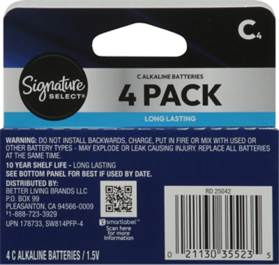 Signature Select Batteries C 4 Ct - 4 CT - Image 3