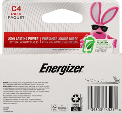 Energizer Max Alkaline C Batteries - 4 Pack - 4 CT - Image 3