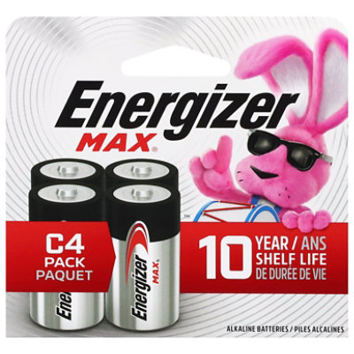Energizer Max Alkaline C Batteries - 4 Pack - 4 CT - Image 1