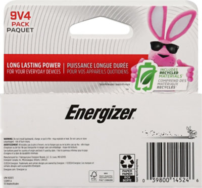 Enr Max Battery 9v 4ct - 4 CT - Image 3