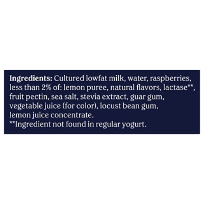 Chobani 20g Protein Lowfat Greek Yogurt Raspberry Lemon 6.7oz 4pk - 4-6.7OZ - Image 4