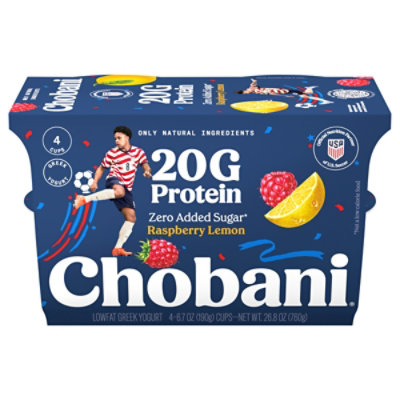 Chobani 20g Protein Lowfat Greek Yogurt Cherry Berry 4-6.7 Oz - 4