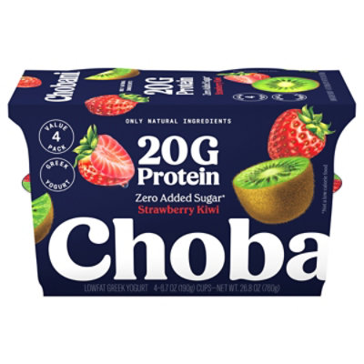 Chobani 20g Protein Lowfat Greek Yogurt Strawberry Kiwi 4-6.7oz, 26.8 Oz - 4-6.7OZ - Image 2