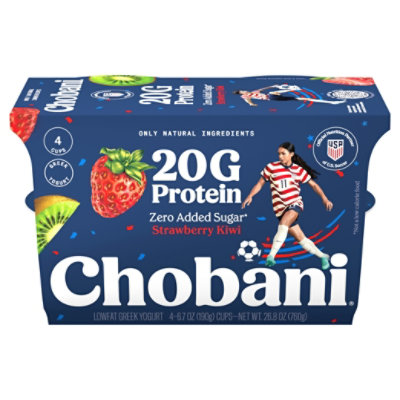 Chobani 20g Protein Lowfat Greek Yogurt Cherry Berry 4-6.7 Oz - 4